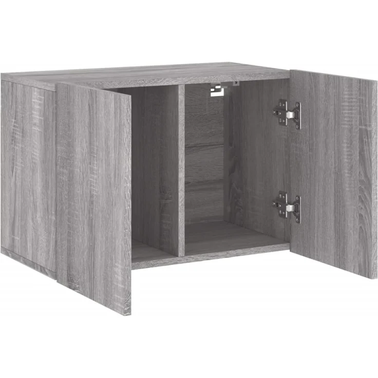 TV-Wandschrank, TV-Hängeboard Fernsehschrank Grau Sonoma 60x30x41 cm – Bild 5