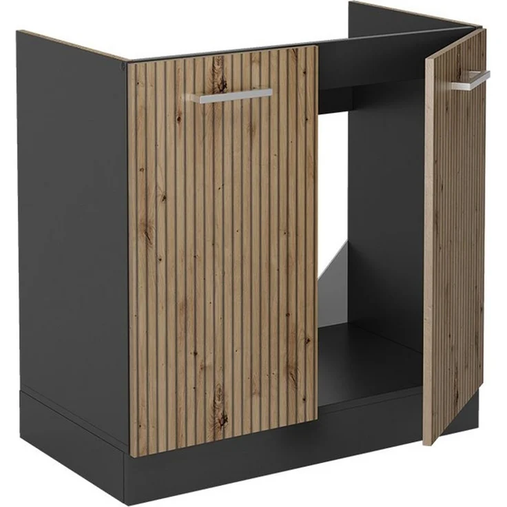 Spülenunterschrank R-Line Artisan-Eiche 80 cm ohne Arbeitsplatte Vicco – Bild 3