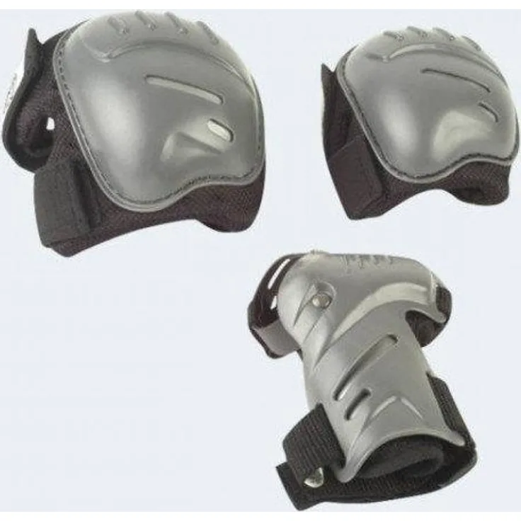 Hudora Biomechanisches Protektorenset, Gr. L, schwarz/grau