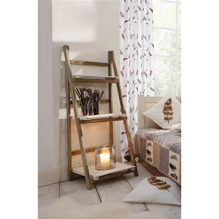 Klappregal aus Holz, weiß / braun, Shabby Chic, 3 Böden – Bild 6