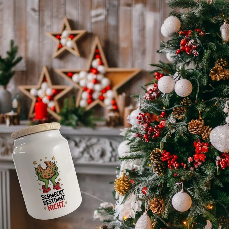 speecheese Keksdose Weihnachtsmuffel Keksdose - Schmeckt Bestimmt Nicht – Bild 4