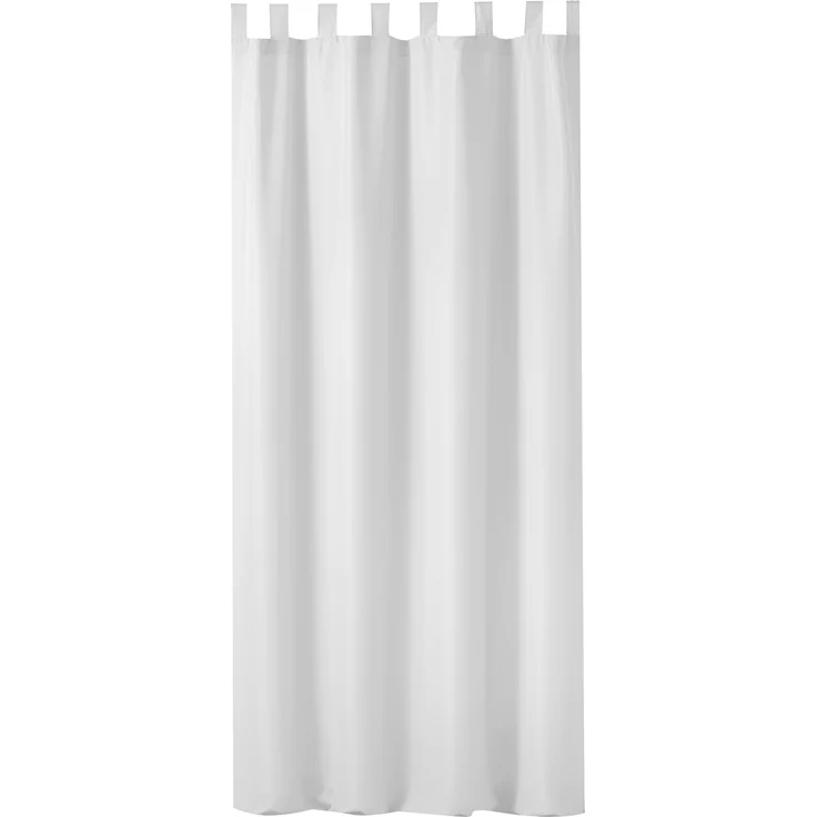 Schlaufen Flächen Vorhang 140x260cm Vorhänge Schal Schlafzimmer blickdicht weiss – Bild 4