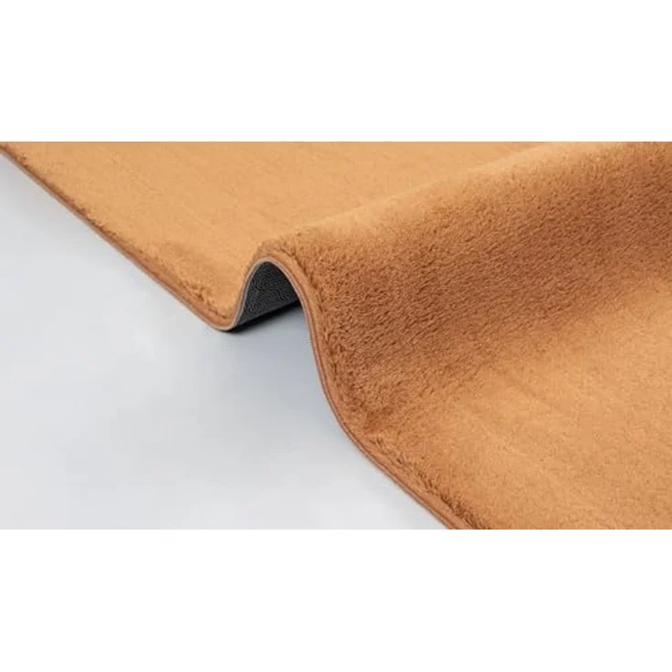 the carpet Relax kuscheliger Kurzflor Teppich, Anti-Rutsch Unterseite, Waschbar bis 30 Grad, Super Soft, Felloptik, Terra, 200x280 cm – Bild 5