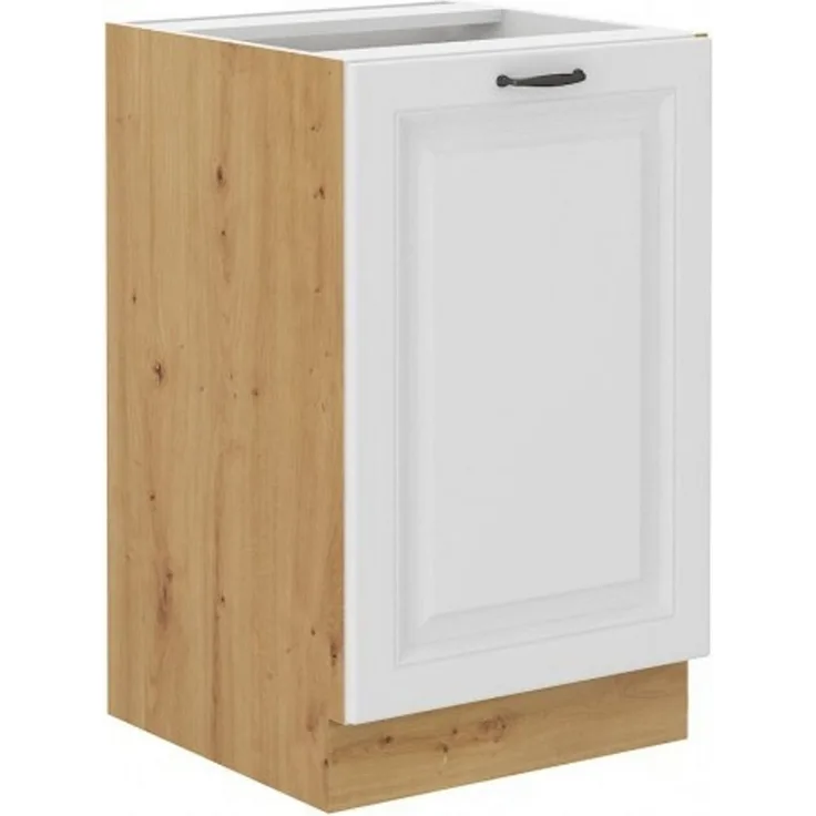 Unterschrank 40 cm Stilo Weiß + Eiche Artisan Küchenzeile Küchenblock Küche