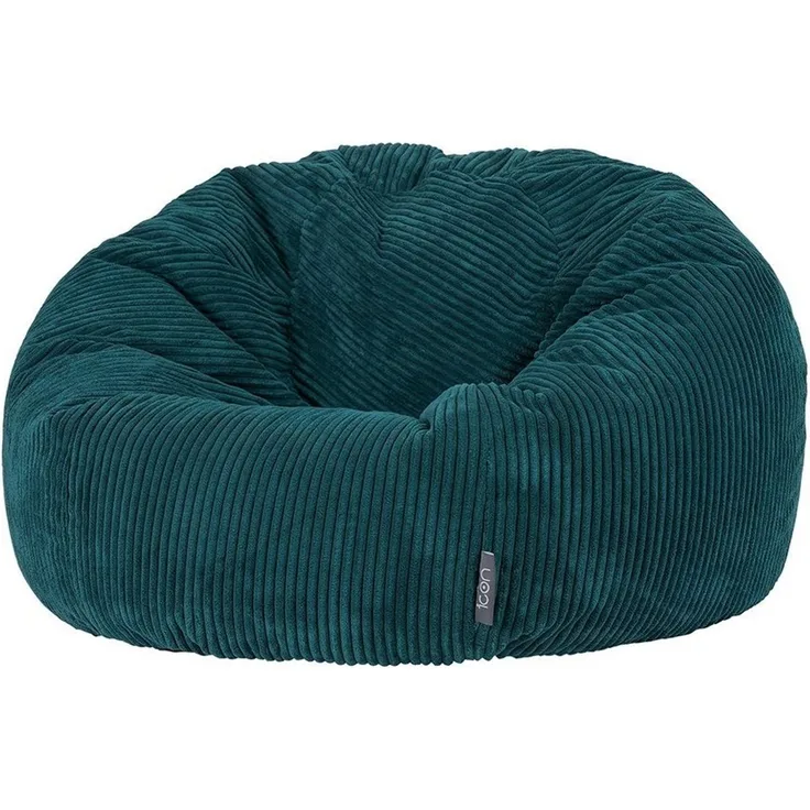 icon Klassischer Sitzsack „Kingston“, Cord, Groß, Sitzsäcke für das Wohnzimmer, Schlafzimmer, Sitzsack-Sessel für Erwachsene