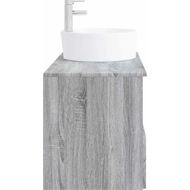 vidaXL Badezimmerschrank-Set 2 stk. Grau Sonoma 79,5 x 44,5 x 82 cm 3404080 – Bild 5