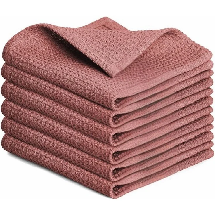 Blumtal Geschirrtuch Set 50x70 oder 30x30 cm, 100% Baumwolle, (6-tlg), Saugfähig, schnell trocknend, waschbar, 100% Baumwolle – Bild 4