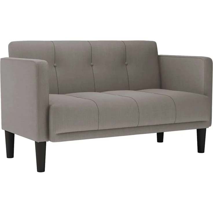 vidaXL Zweisitzer-Sofa Taupe 111 cm Stoff 4100564 – Bild 2