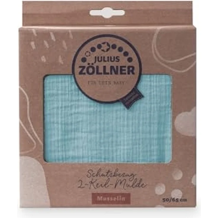 Julius Zöllner Überzug 2-Keilmulde Musselin denim 50/65 – Bild 2