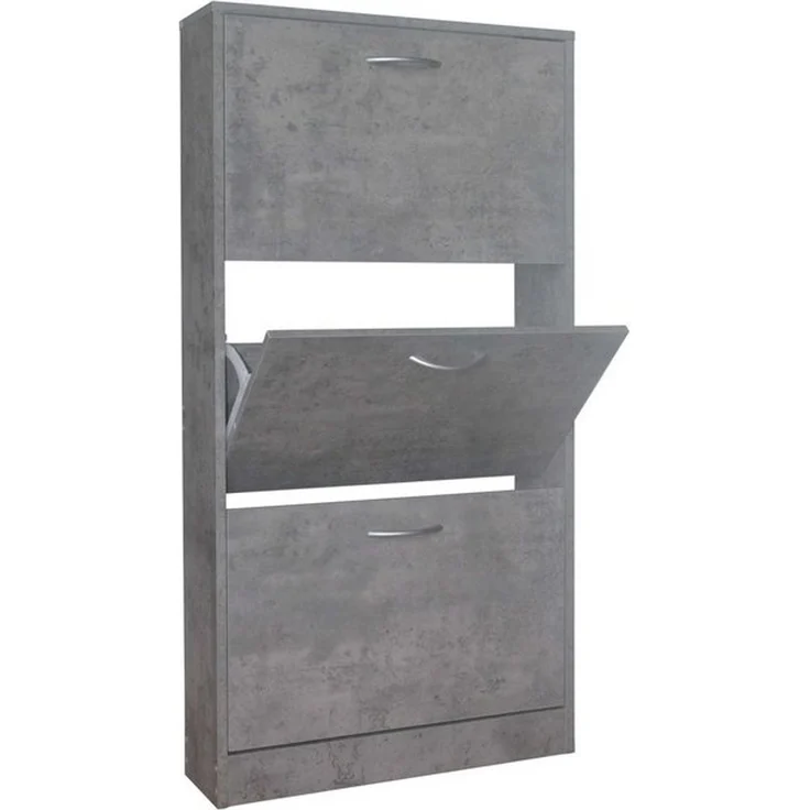 HTI-Line Schuhschrank Schuhschrank Thekla (Stück, 1x Schuhschrank Thekla, ohne Dekoration) Schuhkipper 3 Fächer – Bild 2