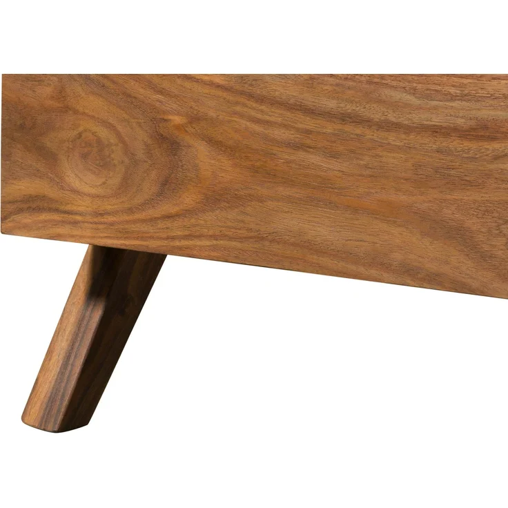 Bett mit Schublade Sheesham 180x200x80 natur sandgestrahlt lackiert MALMÖ 2 #235 – Bild 5