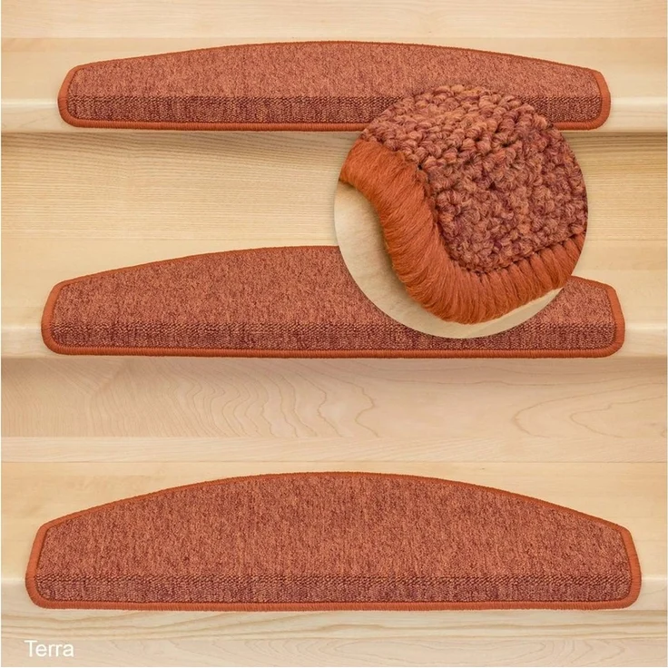 Metzker® Stufenmatte Stufenmatten Rambo New Halbrund Einzeln und SparSet´s, halbrund, Höhe: 5 mm, 1 Stück - Terra – Bild 2
