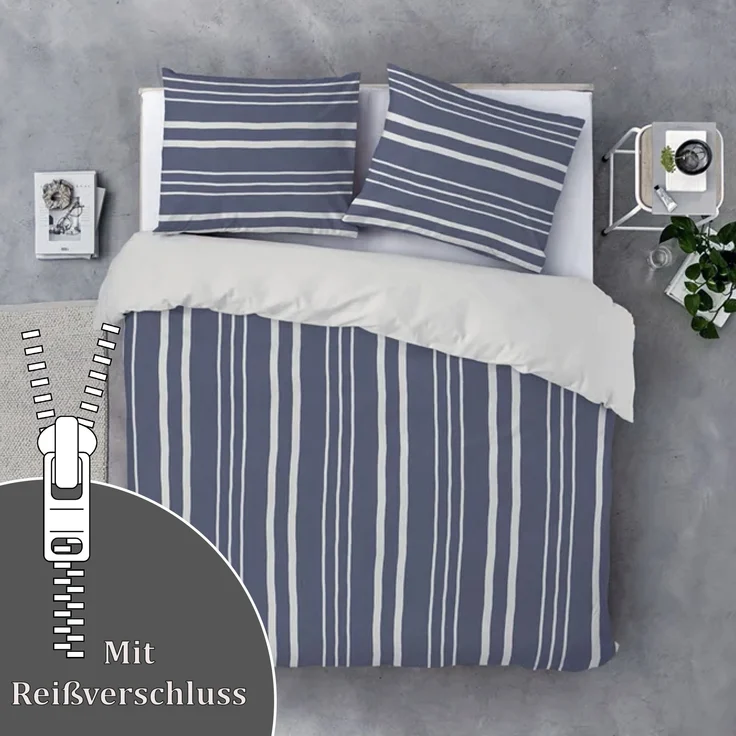 Bettwäsche-Set (135x200cm) - Byrklund Steady Stripes – Bild 3