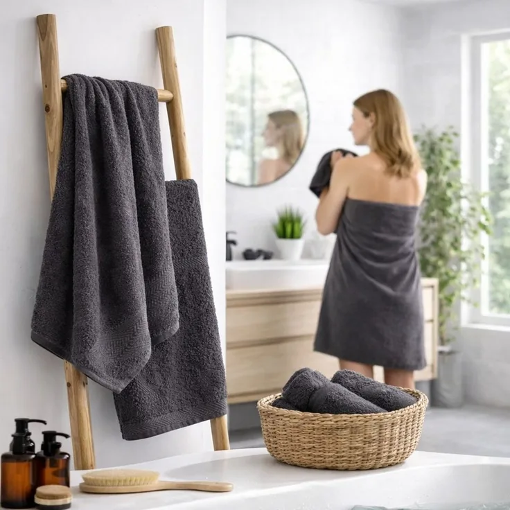 Betz Badetuch 2 Stück Duschtücher Duschtuch Set Größe 70x140 cm, Baumwolle (Set, 2-St)