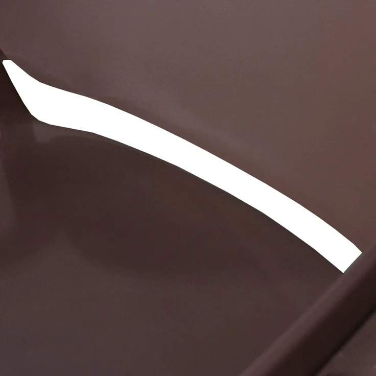 Stapelstuhl Bent aus Kunststoff, modernes Design, stapelbar, lila braun, für drinnen und draußen – Bild 6
