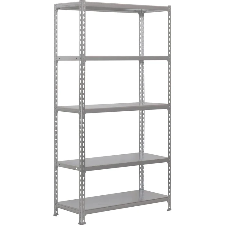 SimonRack Metallregale, 2000 x 1000 x 500 mm, 5 Regalböden, 180 kg Flexion-Punkt, Industrie-Regal, Grau/Galva - Simonclick – Bild 1