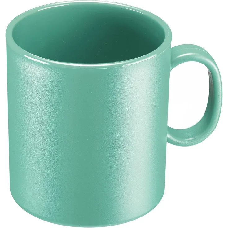 Westmark Henkeltasse – leichter Becher für Unterwegs, ideal beim Camping, Wandern und Picknick, unzerbrechliche Kindertasse 0,3 l, spülmaschinengeeignet – Mint-grün
