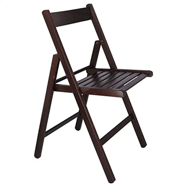 Mueblear 19016 Klappstuhl aus Holz, 43 x 46 x 79 cm Wenge – Bild 1
