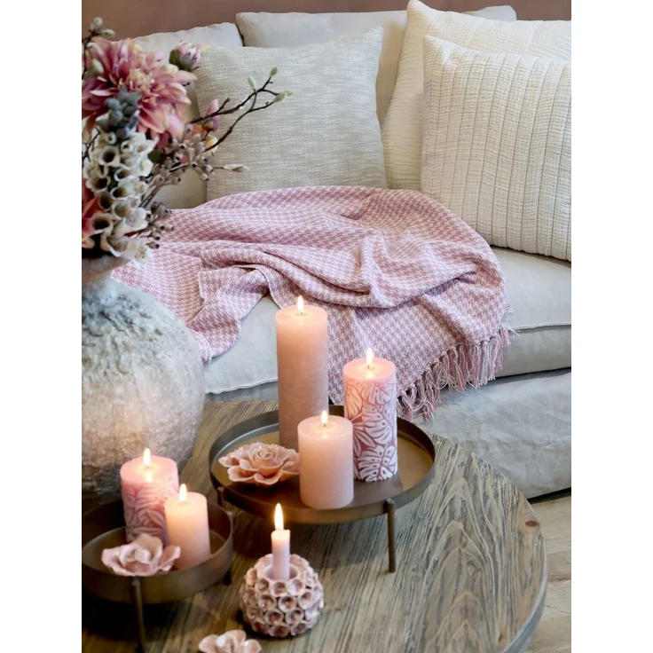 Chic Antique - Decke Plaid Kuscheldecke Muster Himbeere 155x130cm 16097407 – Bild 3