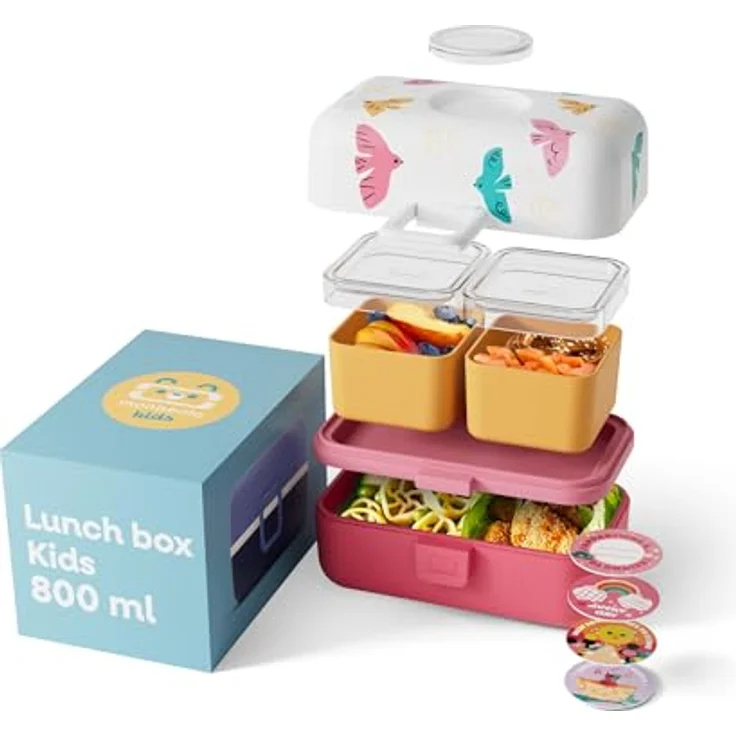 PEUGEOT Lunchbox BIRDS LBH 16x9x10.50 cm pink – Bild 2