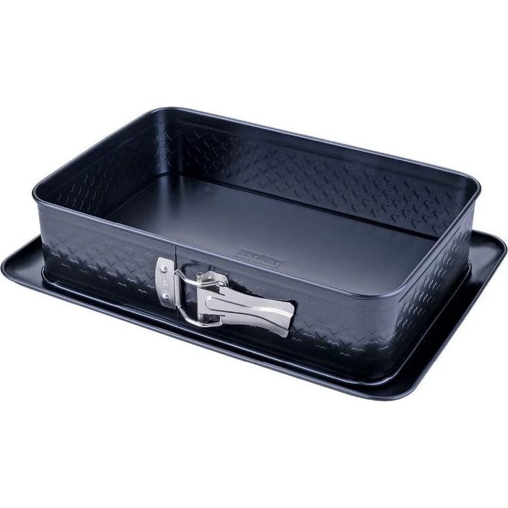 Zenker Rechteck-Springform 28x18 cm – Ideal für Valentins- & Muttertag, mit einzigartiger Herz-Prägung, PFAS-frei, Made in Germany – Bild 1