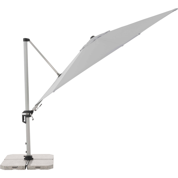 Doppler Sonnenschirm / Ampelschirm "Active Pendelschirm 370", hellgrau, Ø 370 cm – Bild 3