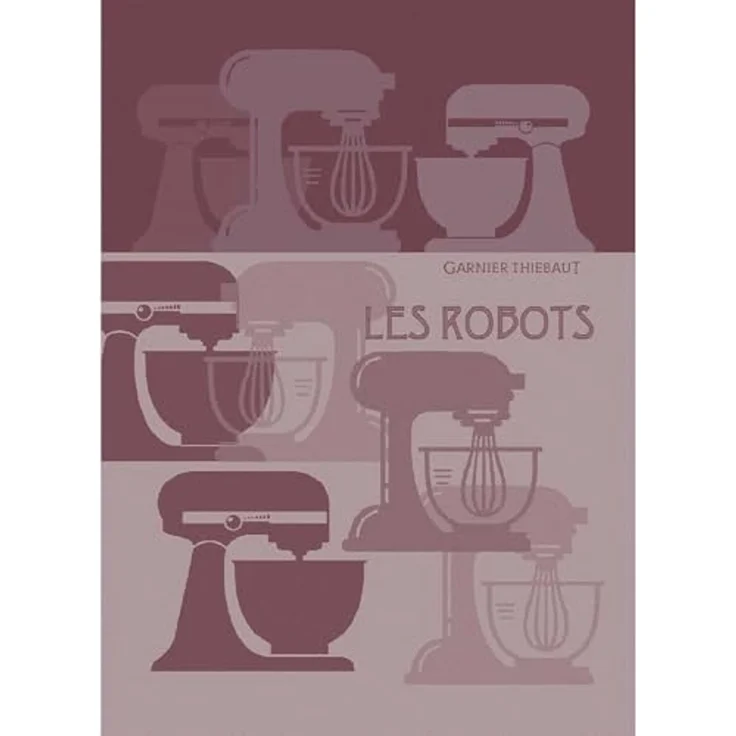 Garnier-Thiebaut Geschirrtuch Les Robots Framboise 50x70 Cm 100% Baumwolle