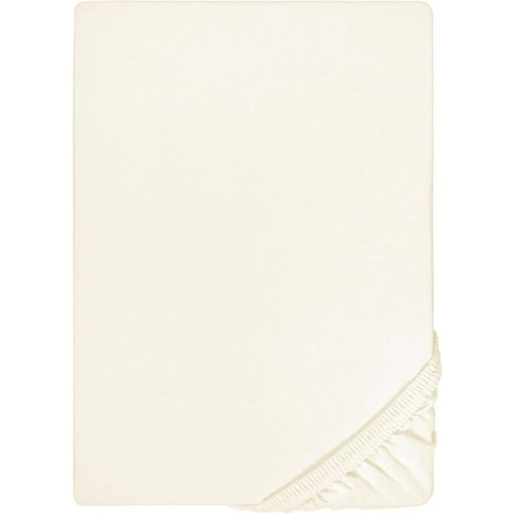 biberna Jersey-Elastic-Topper-Spannbetttuch 0077641, perlmutt, 1x 180x200 cm - 200x220 cm – Bild 4