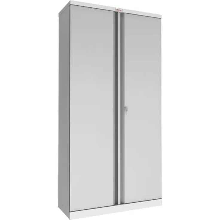 Phoenix Stahlschrank SCL1891GGK 2 Türen 4 Böden grau/grau Schlüssel