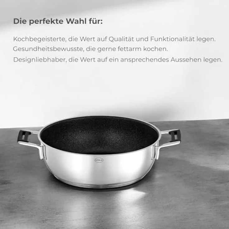 RÖSLE 'Silence Pro' Servierpfanne mit 'ProResist' Deckel, Ø 28 cm – Bild 4