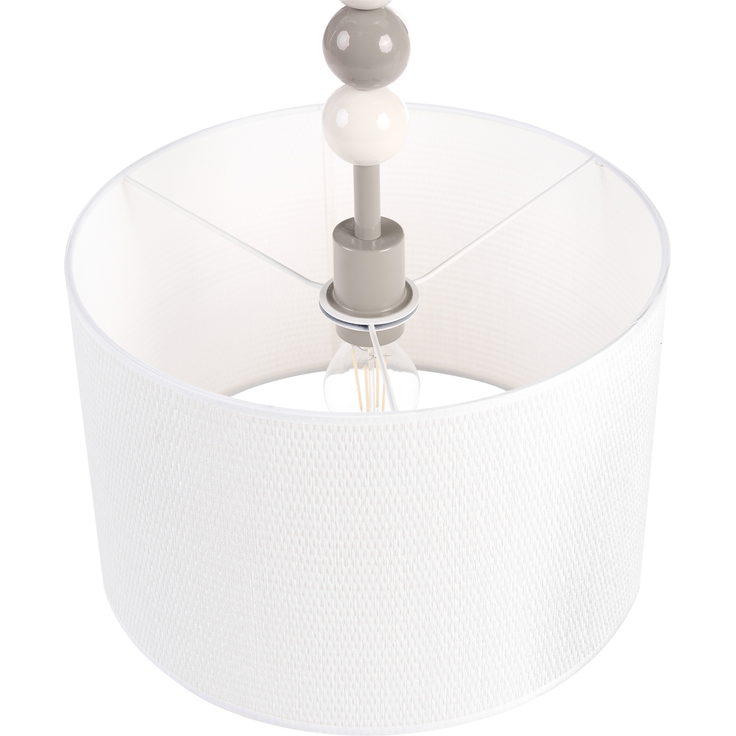 Hängeleuchte LOKY Metall Weiß Beige – Bild 5