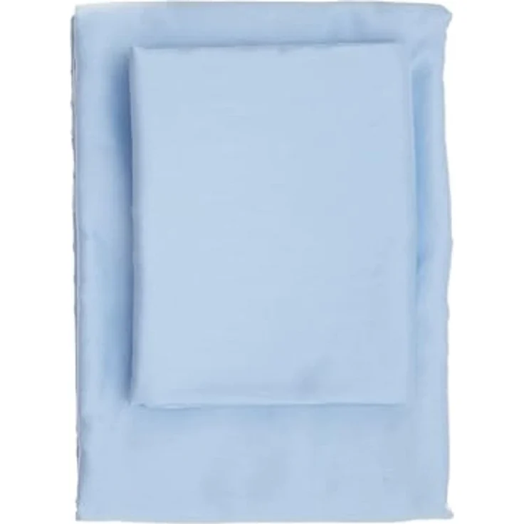L'essentiel Maison 'De Blue' Satin Queen XL Spannbettlaken (DE), Blau, 200+40 x 150 cm – Bild 1