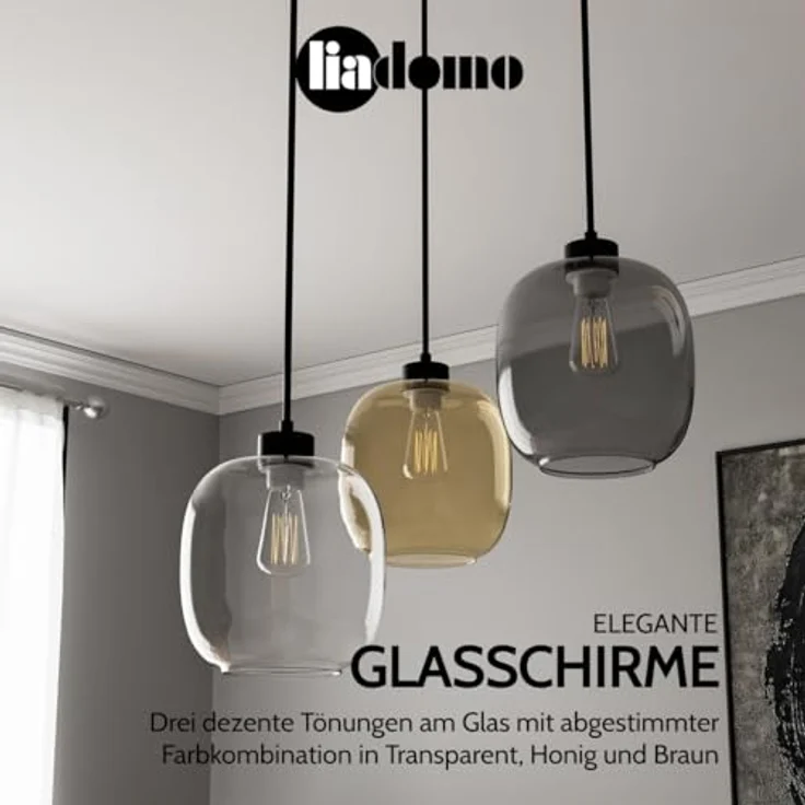 Liadomo Pendelleuchte Magellan, ohne Leuchtmittel, Hängelampe im Skandi-Look – Bild 5