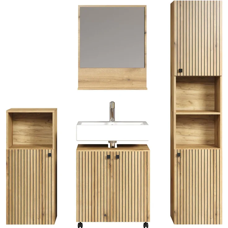 Badmöbel Set Bliss in Evoke Eiche 160 cm