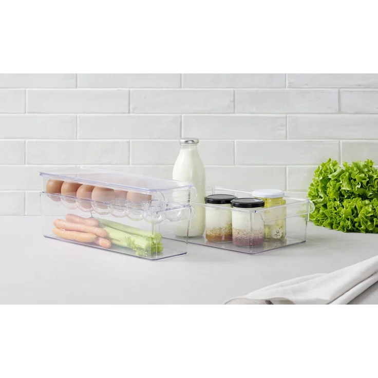 Homeware Ordnungssystem 4-tlg, Kunststoff klar, 24 x 33 x 1.3 cm, BPA-frei – Bild 2