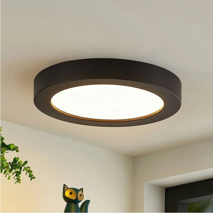 Prios Deckenleuchten Edwina, Nicht enthalten, LED 18 W gesamt, Farbwechsel warmweiß / tageslicht – Bild 2