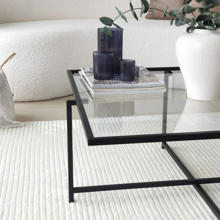 Skye Decor 'Sun S409' Couchtisch, Schwarz, 85 x 35 x 85 cm – Bild 9