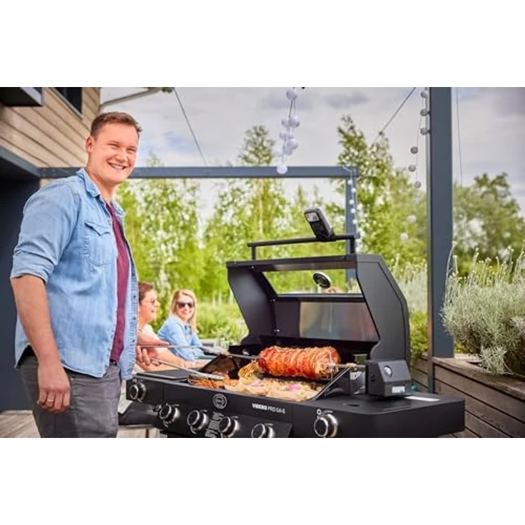 RÖSLE Grillspieß ALLFLAME-Serie, Drehspieß inkl. Elektromotor – Bild 4