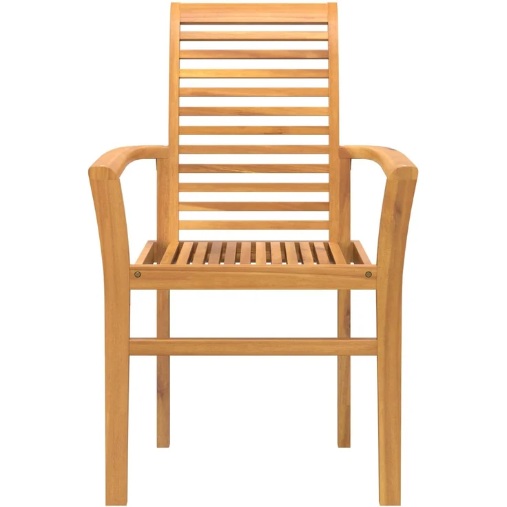 vidaXL Esszimmerstuhl 4 pcs Braun 62 x 55 x 94 cm Massivholz Teak 42007596 – Bild 1