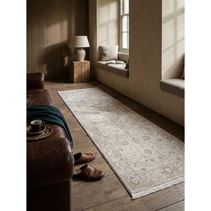 KADIMA DESIGN Teppich SCRIVIA Teppichläufer Beige 80x150 Orientalisch Polypropylen, Läufer, Höhe: 8 mm, Saugroboter-geeignet, Strapazierfähig, Pflegeleicht, Farbecht – Bild 2