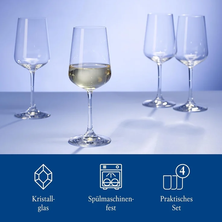 Villeroy & Boch Ovid Weißweinglas 380 ml 4er Set – Bild 3