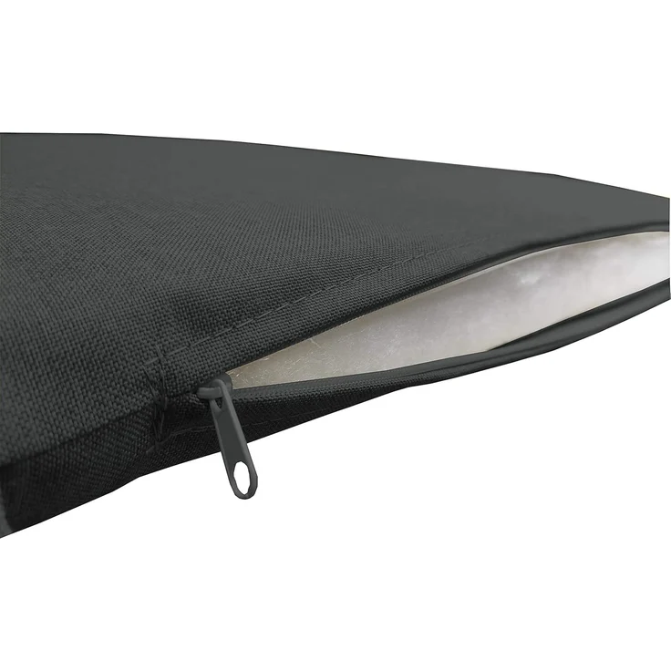 chilly pilley Bankkissen Bankauflage Polsterauflage Reißverschluss mit Schlaufen Kissen für Gartenbank Gartenbankauflage für Gartenmöbel Sitzkissen & Rückenkissen Outdoor (190 x 40 x 5 cm, Schwarz) – Bild 7