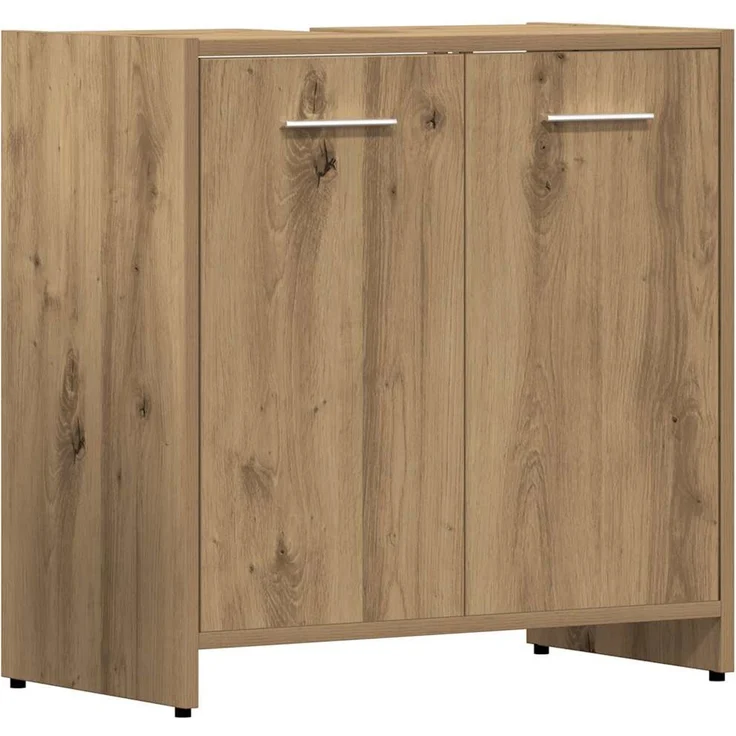 vidaXL 4-tlg. Badmöbel-Set Artisan-Eiche Holzwerkstoff 3328942 – Bild 4