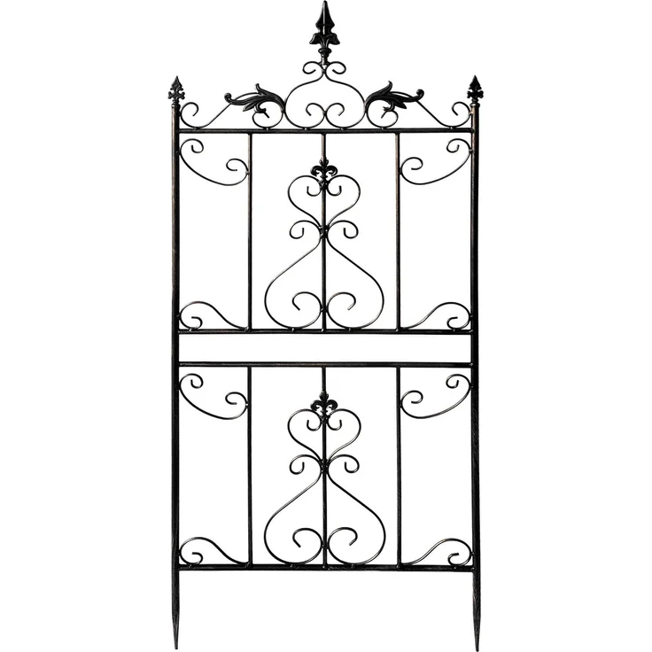 Rankgitter INES 2er Set - 51 x 3 x 124 cm, Metall, Bronze | Rankhilfe Kletterpflanzen Gartendekoration – Bild 5