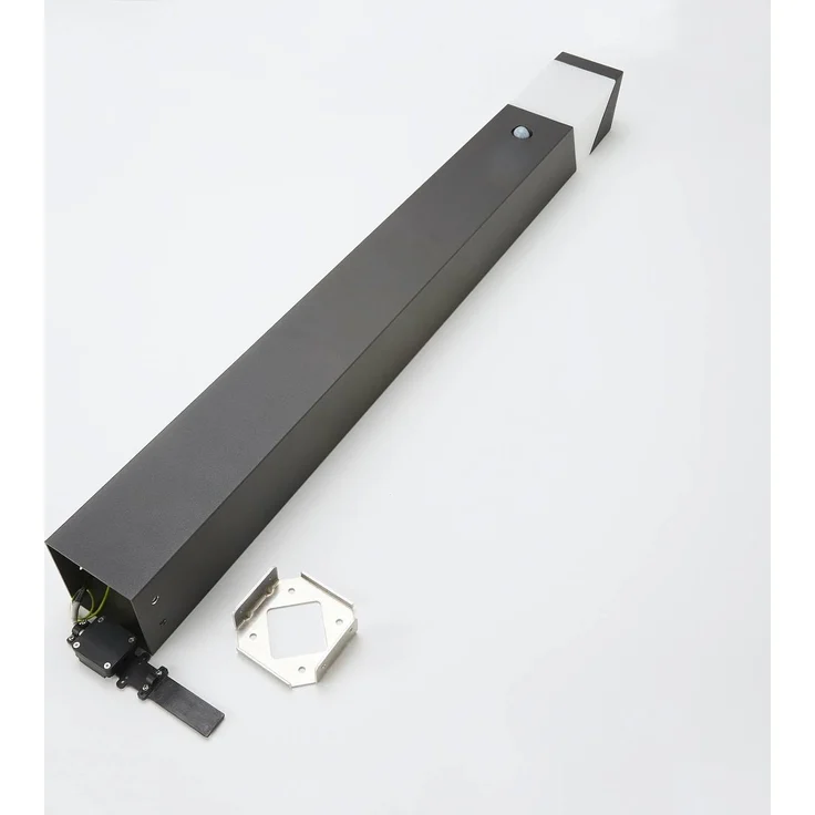 Lucande Außen-Stehlampe Kiran, Metall, Schwarz IP44mit Bewegungsmelder, 1 x 40 W – Bild 9
