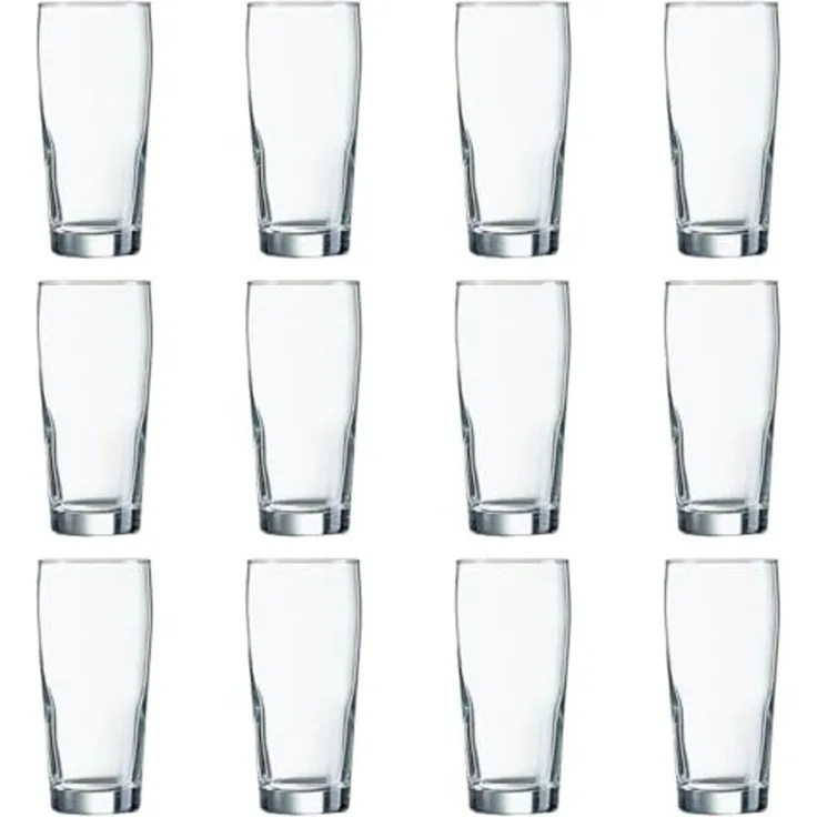 Bierglas Arcoroc Willi Becher Durchsichtig Glas 330 ml (12 Stück)