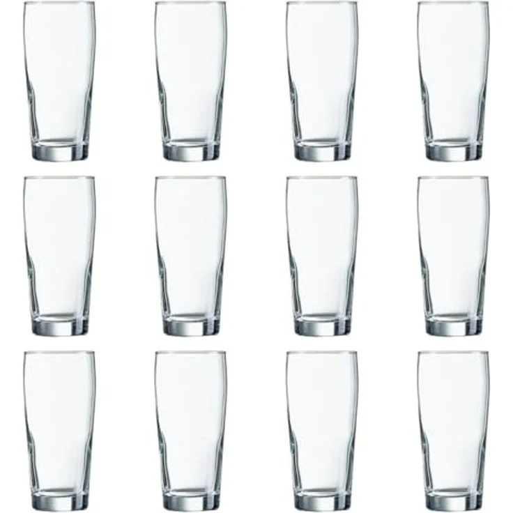 Bierglas Arcoroc Willi Becher Durchsichtig Glas 330 ml (12 Stück) – Bild 1