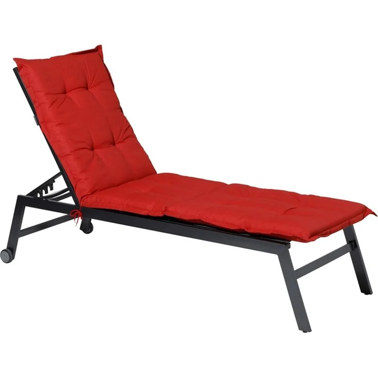 Allibert Liegenauflage Basic ca. 200 x 65 cm rot 50 % Baumwolle, 50 % Polyester – Bild 2