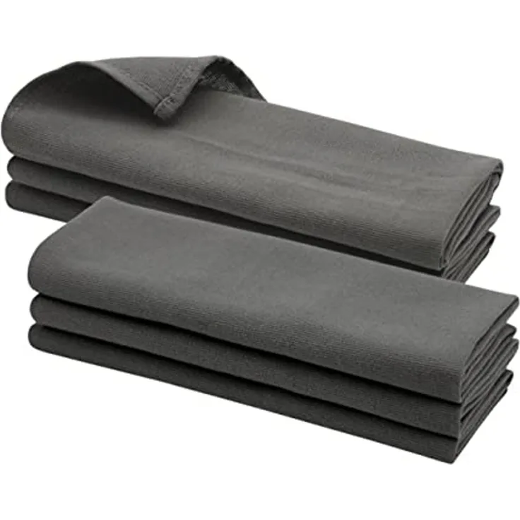 Engelland Geschirrtuch Küchentuch, (Vorteils-Set, 6-tlg, Rippenstruktur), 100 % Baumwolle, integrierte Aufhängeschlaufe, 70 x 50 cm, saugfähig