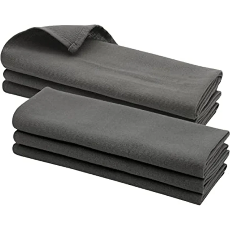 Engelland Geschirrtuch Küchentuch, (Vorteils-Set, 6-tlg, Rippenstruktur), 100 % Baumwolle, integrierte Aufhängeschlaufe, 70 x 50 cm, saugfähig – Bild 1